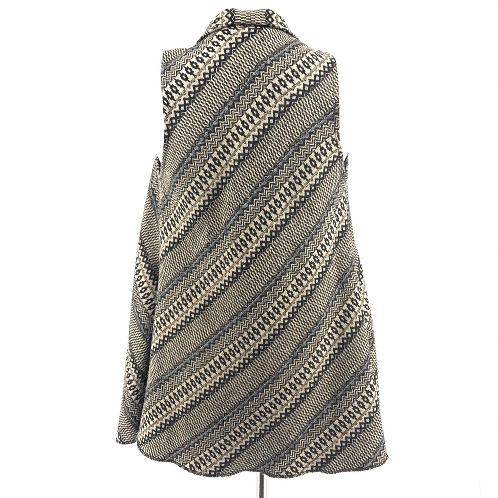 Staring at Stars Tan & Gray Vest, Size S - Picture 4 of 7